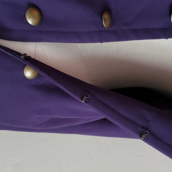 Purple military style blazer - Picture 2 of 4
